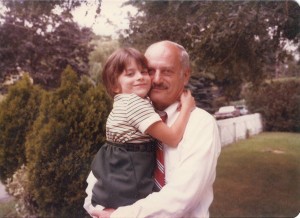 My favorite picture of me, my dad, and his mustache.  First day of kindergarten.